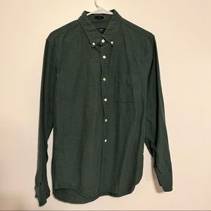 J. Crew Oxford Mens Slim Medium Green